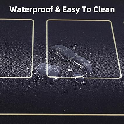 GUTSHOT Foldable Casino Quality Poker Mat  Water Resistant Poker Table Cloth, Soft Multi-Spandex  Waterproof, Noise-Free Gameplay  Includes Carrying Bag and 2 Gift Poker Card Packs