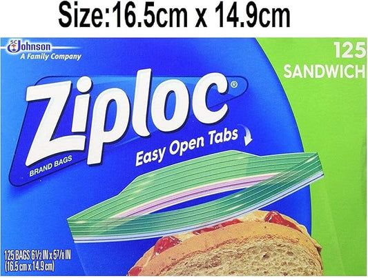Ziploc 145ct Zip Lock Bag, 1 Pack, Clear