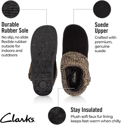 Clarks Women's Knit Scuff Slipper