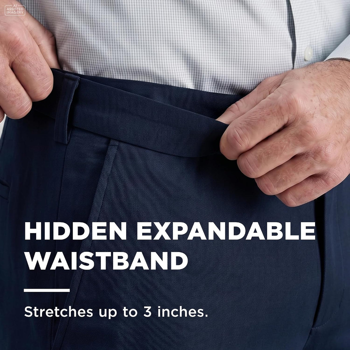 Haggar Men's Premium No Iron Khaki Classic Fit Flat Front Casual Pant (Regular and Big & Tall Sizes) .