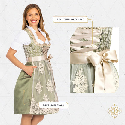 BAVARIA TRACHTEN Dirndl Dresses Women Traditional German Oktoberfest Costumes Women - Authentic Dirndl
