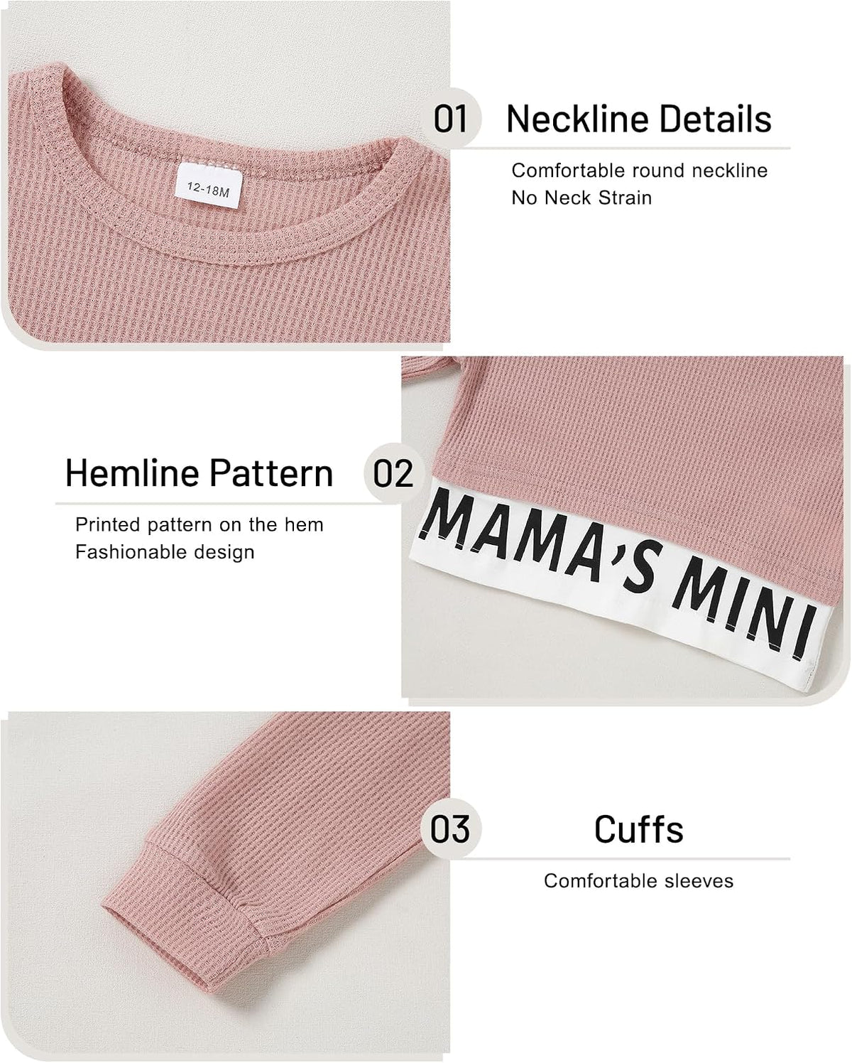 Toddler Baby Girls Clothes Outfits Long Sleeve Pullover Sweatshirt Tops + Pants Set Fall Winter Sweatsuits 1-6T
