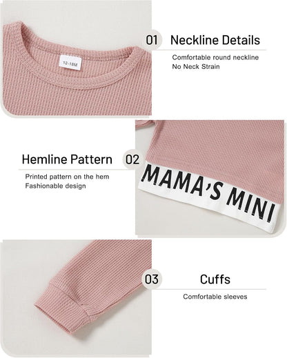 Toddler Girls' Long Sleeve Sweatshirt and Pants Set