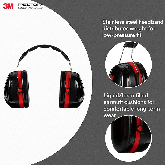 3M Peltor Optime 105 Earmuffs, Hearing Conservation (Pack of 1)