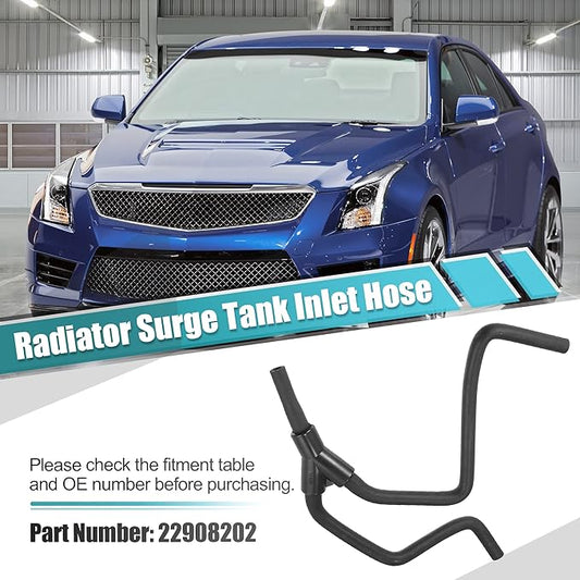 X AUTOHAUX Upper Radiator Surge Tank Inlet Hose Reservoir Hose 22908202 for Cadillac ATS CTS for Chevrolet Camaro 4 Cyl 2.0L 2013-2018 Engine Coolant Overflow Hose Recovery Tank Hose