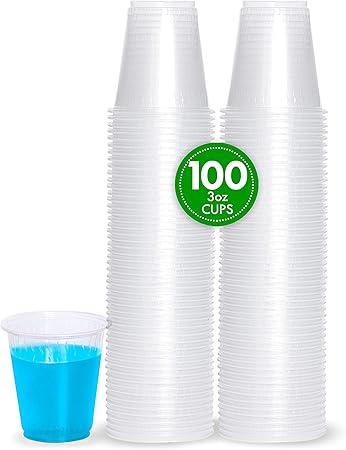 PLASTICPRO 7 oz Disposable Clear Plastic Cups 400 Count