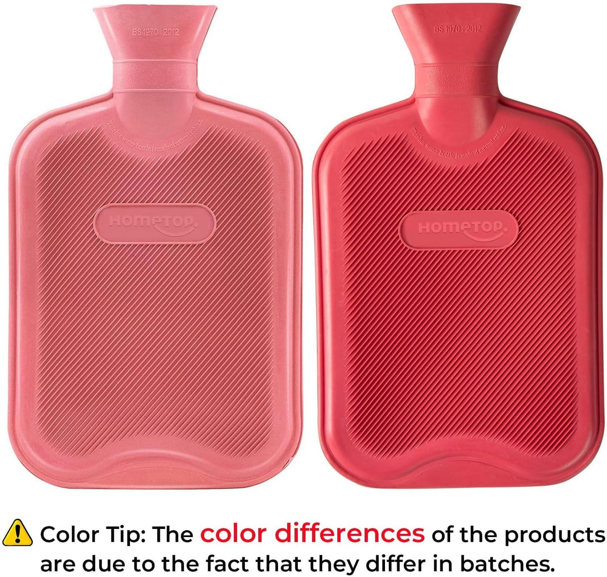 Premium Classic Rubber Hot Water Bottle (Red)