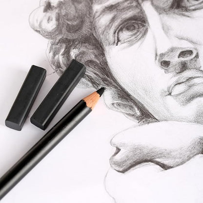 PRO ART - 3078 Pencil Set Sketch  Draw, 9.38" x 9.38" x 0.25", Graphite  Charcoal