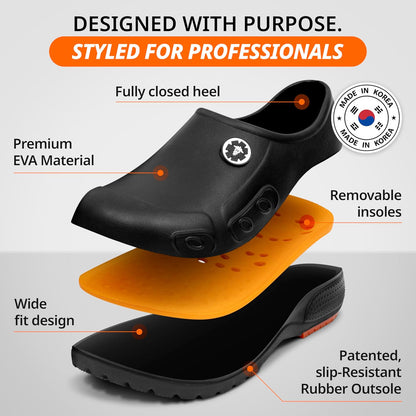 YUNGPRIME Men's and Women's Slip-Resistant Work Shoes - Nursing - Chef Shoes