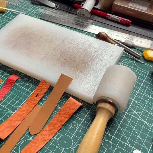 Nylon HammerOoaLeather CraftsOoaWooden Handle Leather Carving Hammer For Diy Handmade Leather