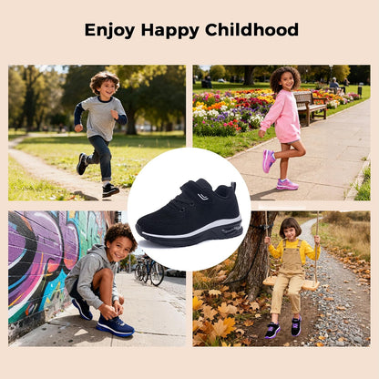 Boys Girls Shoes Kids Sneakers Tennis Running Athletic Shoes Breathable Sport Gym Walking Sneakers