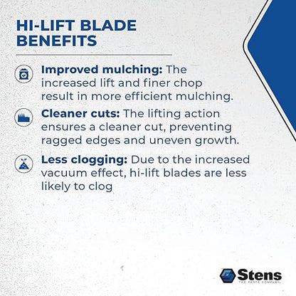 Stens 345-413 Toro 33-4750-03 Hi-Lift Blade, Black