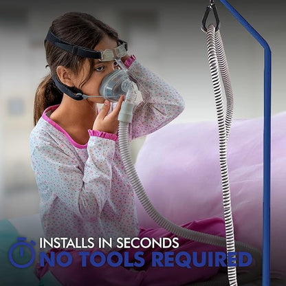 Cpap Hose Holder for Bed Sleeping - Tangle Proof CPAP Hose Hanger -