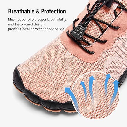hiitave Womens Water Shoes Quick Dry Barefoot for Swim Diving Surf Aqua Sports Pool Beach Walking Yoga