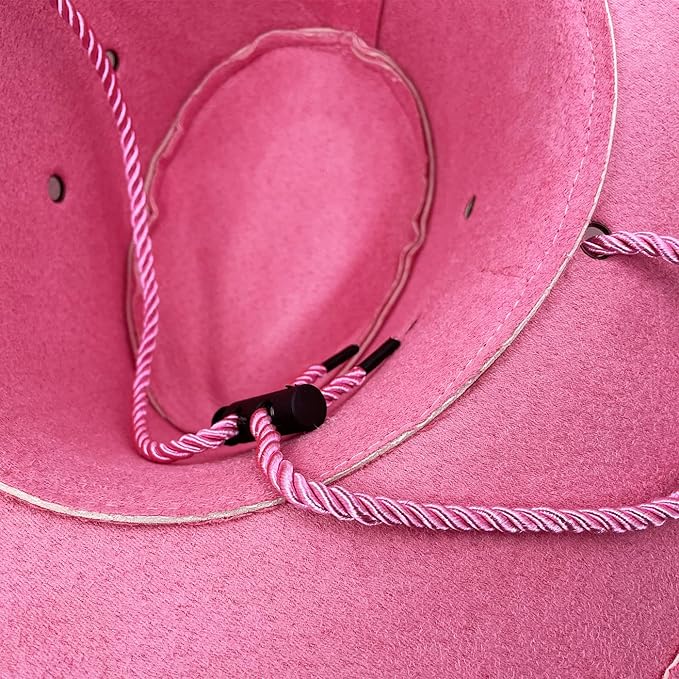 Men's Outback Faux Felt Wide Brim Western Cowboy Hat