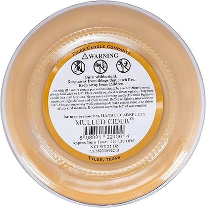 Tyler Candles - Mulled Cider Scented Candle - 22 Ounce Candle Tan (22 Oz.)