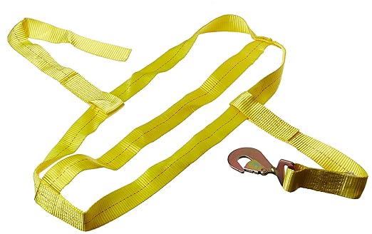 SMARTSTRAPS 850 Yellow 10,000 lbs Capacity Tire Bonnet Tie Down Strap