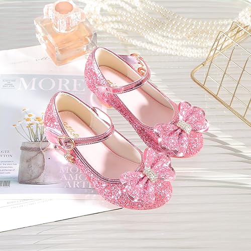High Heels for Kids Princess Shoes Flats Wedding Party for Girls Toddler Little Kid