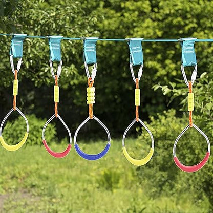 Set of 5 Carabiners for Ninja Slackline. Triangle Shaped Quick Links for Ninja Slackline. Large 516" (M880mm)