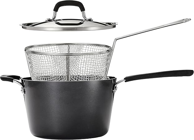 Tramontina Deeper Fryer wHelper Handle Nonstick 5.5 Qt, 80106003DS