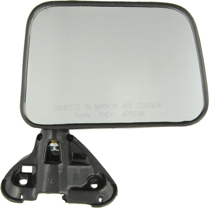 Fit System Passenger Side Mirror for Toyota Pick-Up Door Mount, Black, Foldaway, Manual
