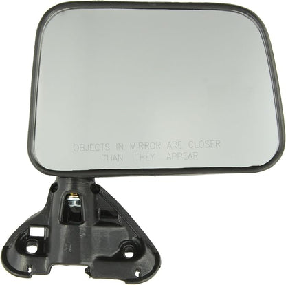 Fit System Passenger Side Mirror for Toyota Pick-Up Door Mount, Black, Foldaway, Manual