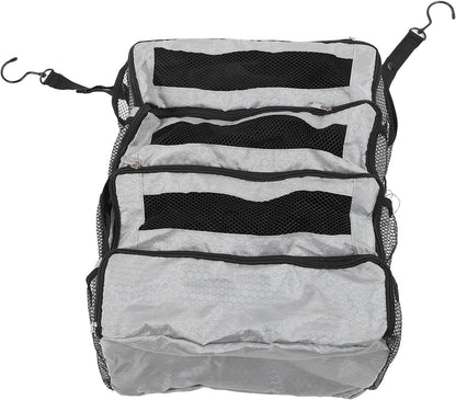 Suitcase Organizer Hanging Suitcase Organizer for Travel Foldable Portable Travel Carry On Bag Luggage Compression Hanging Packing for Travel Carry on Closet (Bag Only) (Gray)