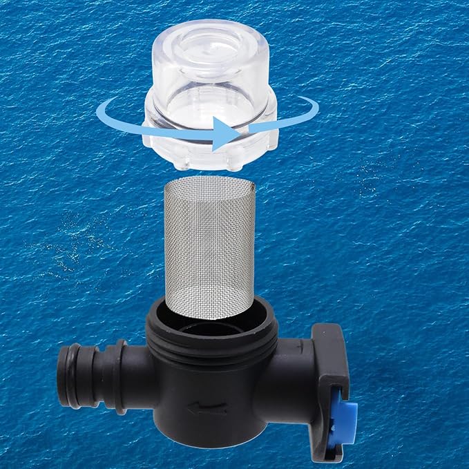 Water Pump Strainer Filter Set RV Replacement 3/4Inch RV Water Pump Strainer