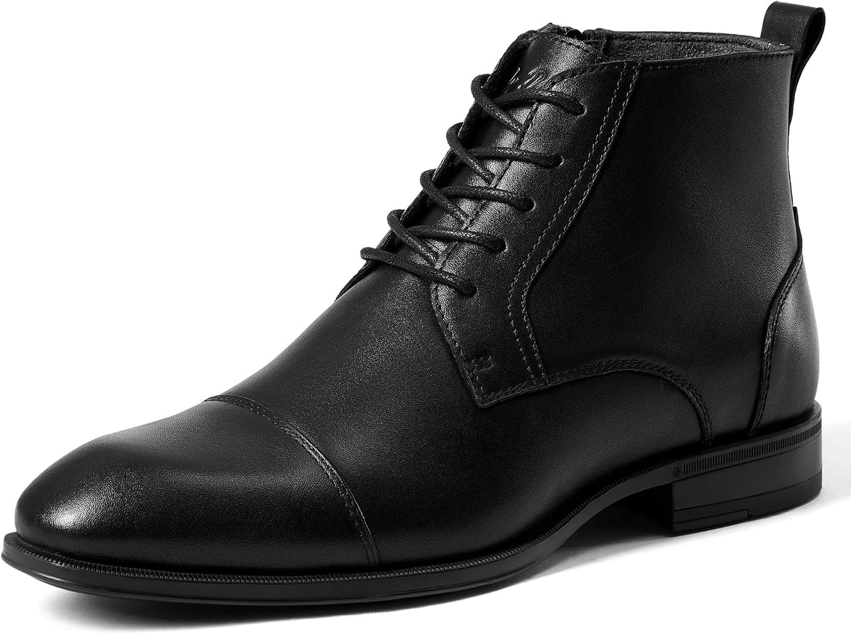 Chelsea Boots Men – Genuine Leather,Chelsea Boots for Men with Side Zipper, Casual Slip-On Ankle Boots, Chukka & Oxford Style Dress Boots