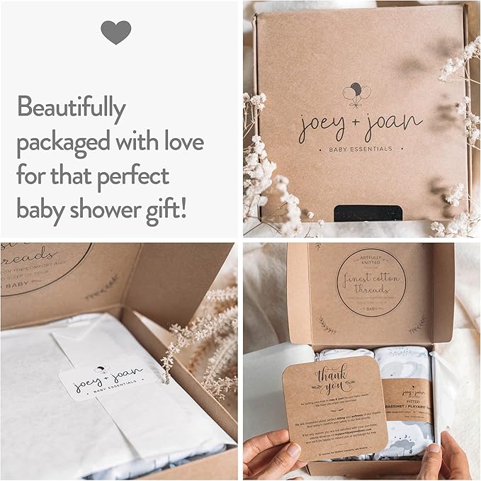 Heather Grey Pack and Play Sheets, 2-Pack - 27 x 39 In
