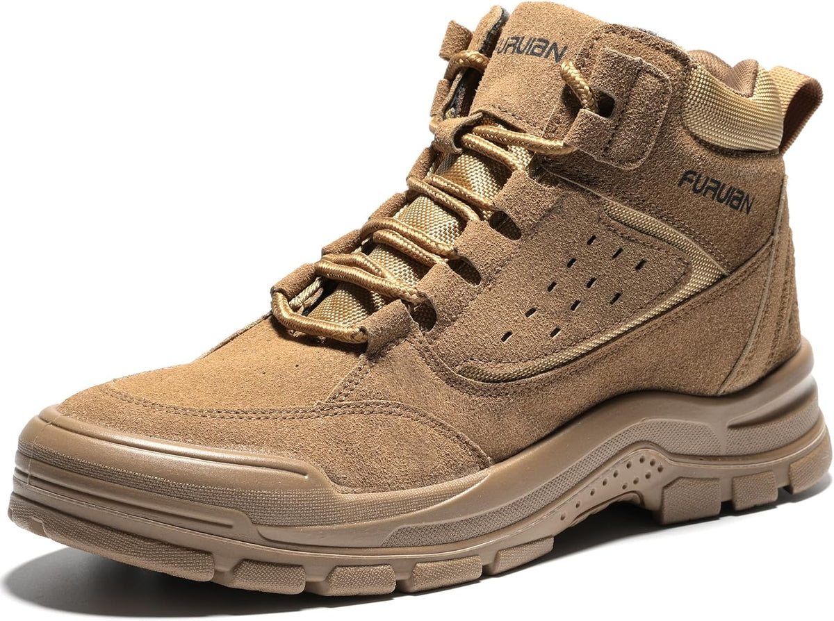 Steel Toe Boots for Men Women Comfortable Lightweight Work Boots for Men Slip Resistant High Top Steel Toe Safety Shoes Puncture Proof Indestructible Construction Shoes