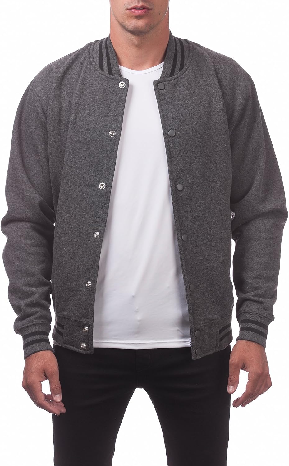 Pro Club Men's Varsity Fleece Baseball Jacket