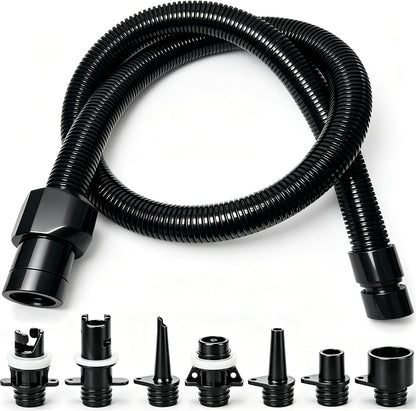 Estgora Paddle Board Pump Adapter Set, Sup Air Pump Hose with 7 Nozzles for Inflatable Paddleboard, Boat, Tent, Pool, Paddle Board Accessories Replacement Parts for Electric SUP Pump, Rafts, Kayak