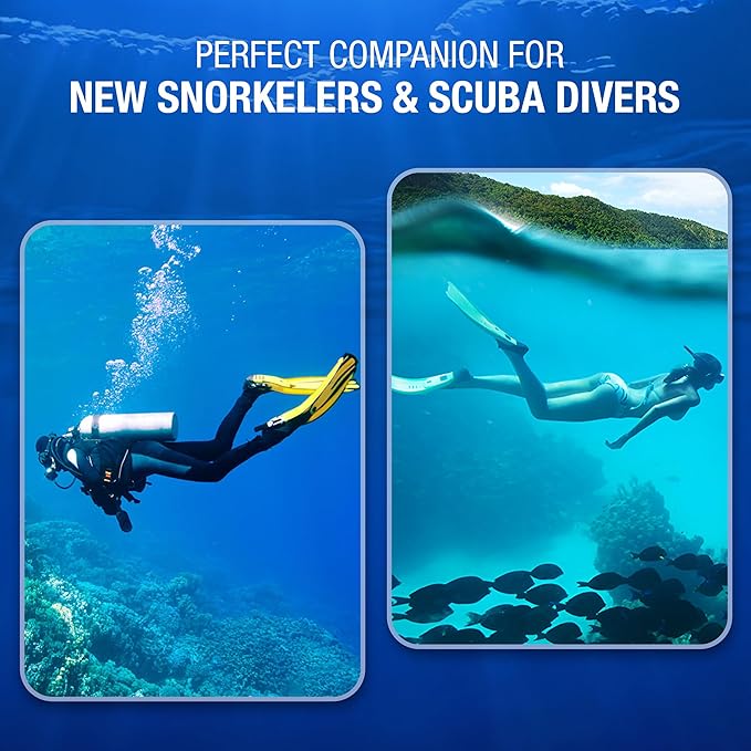 Scuba Diving Mask - Tempered Single Lens Glass Anti-Fog Snorkel Mask for Adults with Leak-Proof Silicone Skirt, Snorkeling Gear, Freediving, Spearfishing Diving Masks - Dive Mask