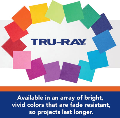 Tru-Ray Construction Paper 9x12 White, 50 Sheets