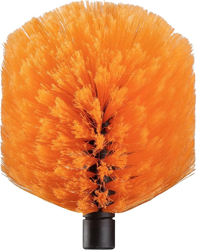 Cobweb Duster Head Brush - Spider Web Brush for Outdoor & Indoor Web Cleaning - Twist-On Corner Duster Fits Standard Acme Threaded Extension Poles - Best Cobweb Brush Head (Pole Sold Separately)