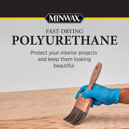 Minwax Fast Drying Polyurethane Spray, Protective Wood Finish, Clear/Warm Gloss, 11.5 oz. Aerosol Can ( Packaging May Vary)