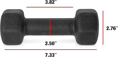 Cap Barbell CAP Barbell Black Neoprene Coated Dumbbell