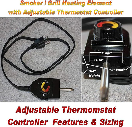 Adjustable Controller Only for Electric Smoker BBQ Grill Heating Element