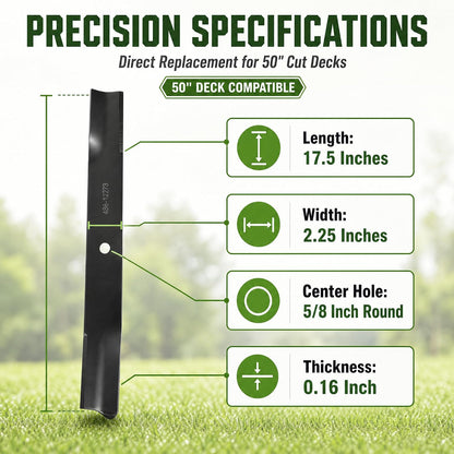 115-5059-03 mower blades Replace toro 115-5059-03 79016P 110-6837-03 112-9759-03 Blades, Compatible with toro timecutter 50 inch blades, toro ss5000 blade, toro mx5060, 75755, 50 inch zero turn blade