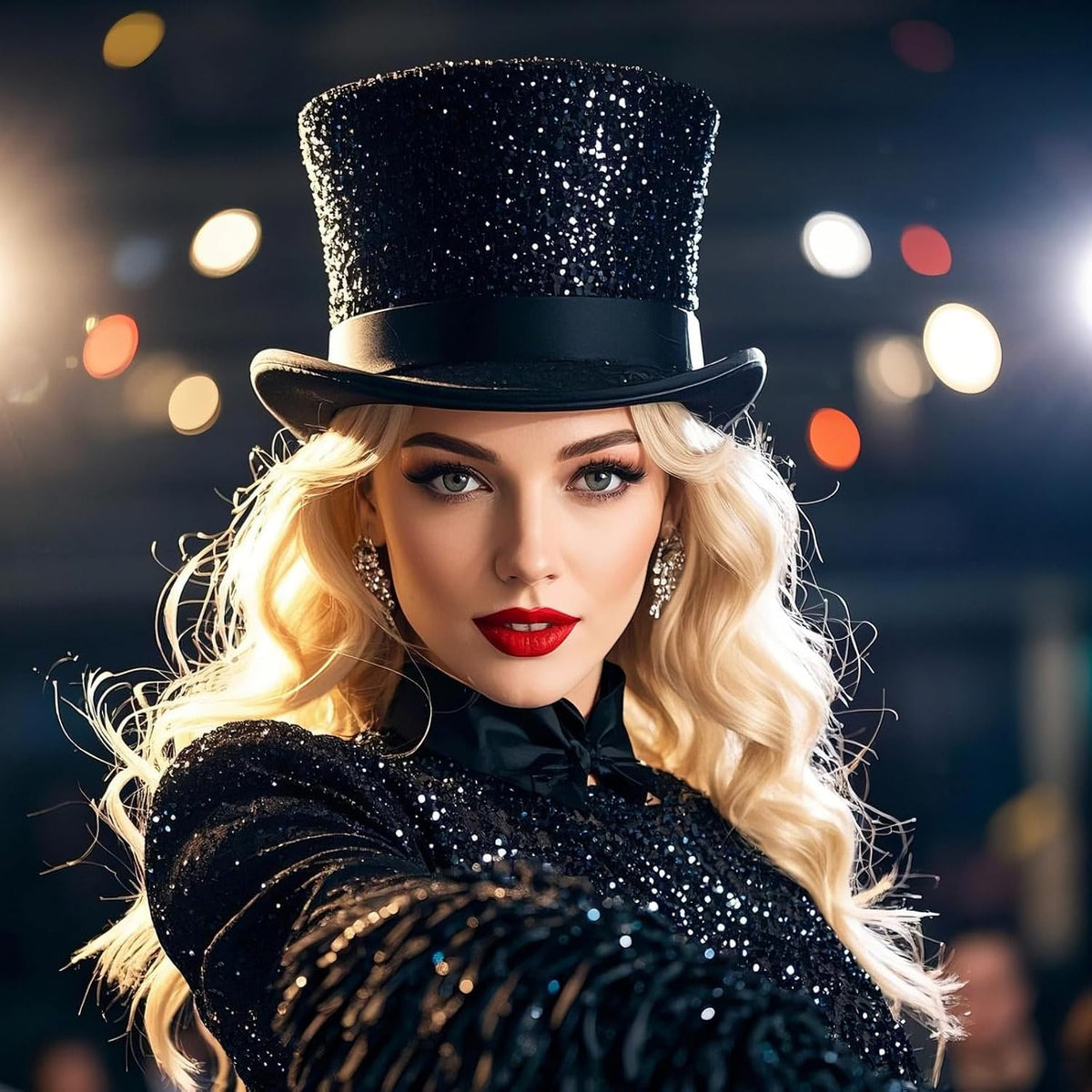 Shiny Magician Top Hat, Adult