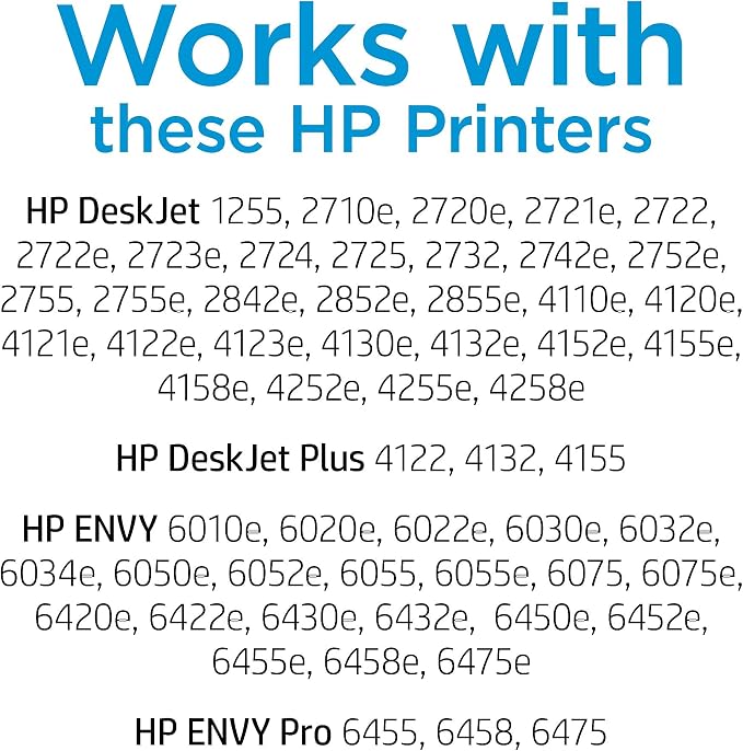 HP Original 67 Tri-Color / 67XL Black Ink Cartridges (2-Pack) | Works DeskJet 1255, 2700, 4100 Series Envy 6000, 6400 Series | Eligible for Instant Ink | 3YP30AN
