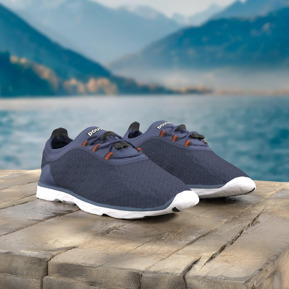 DOUSSPRT Men's Water Shoes Quick Drying Sports Aqua Shoes
