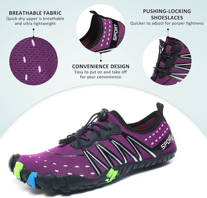 ziitop Water Shoes for Men Women Beach Barefoot Swim Rock Climbing Pool Shoes Socks, Anti-Slip Breathable Quick Dry Lightweight Slip-on, Outdoor Sport Hiking Walking Boating Fishing Diving Surfing