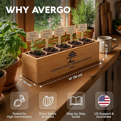 Bonsai Tree Kit Classic - 5X Unique Japanese Bonzai Trees | Complete Indoor Bonsai Starter Kits for Growing Trees – DIY Gardening Gifts for Mother, Women & Men