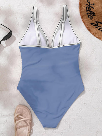 Sexy Mesh Tummy Control Full Coveragel One Piece Bathing Suit for Women.