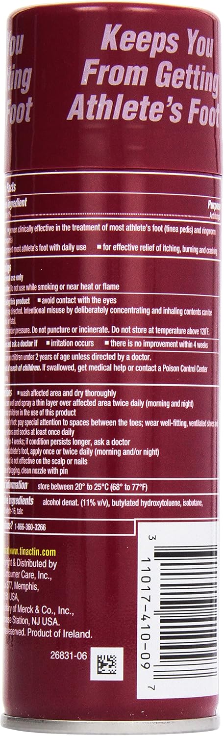 Tinactin Athletes Foot Powder Spray (Pack of 3