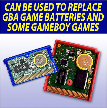 Mart Cobra Tabbed CR1616 Battery with Solder Tabs 10x CR1616 3V Lithium Battery Gameboy Cartridge Battery Ruby Gameboy Advance SP Fire Red Leaf Green Emerald,1616 Battery GBA Gameboy Advance Cart Save