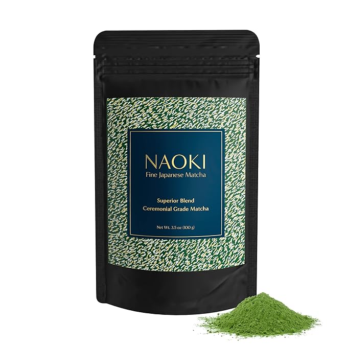 Naoki Matcha Superior Ceremonial Blend  Authentic Japanese First Harvest Ceremonial Grade Matcha Green Tea Powder from Uji, Kyoto (100g  3.5oz)