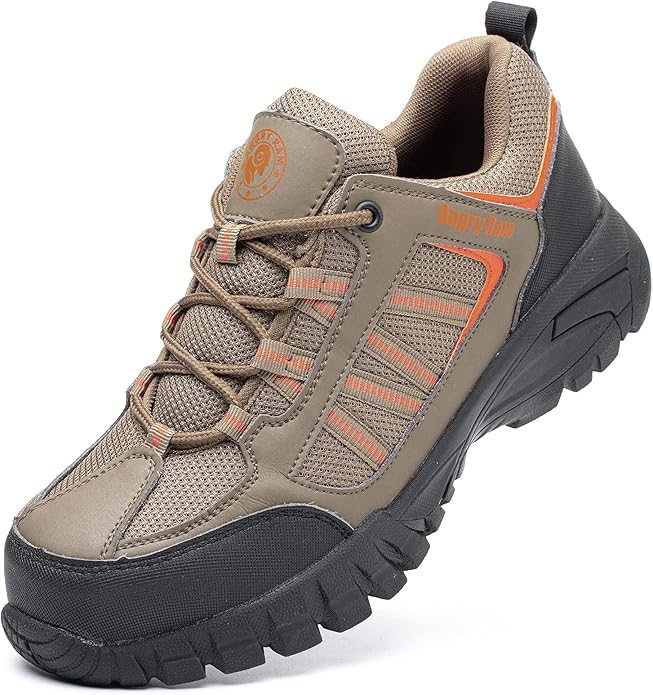 ANGRYRAM Steel Toe Shoes for Men Women Lightweight Indestructible Work Shoes Breathable Slip Resistant Safety Sneakers Comfortable Puncture Proof Shoes for Working Construction Industry